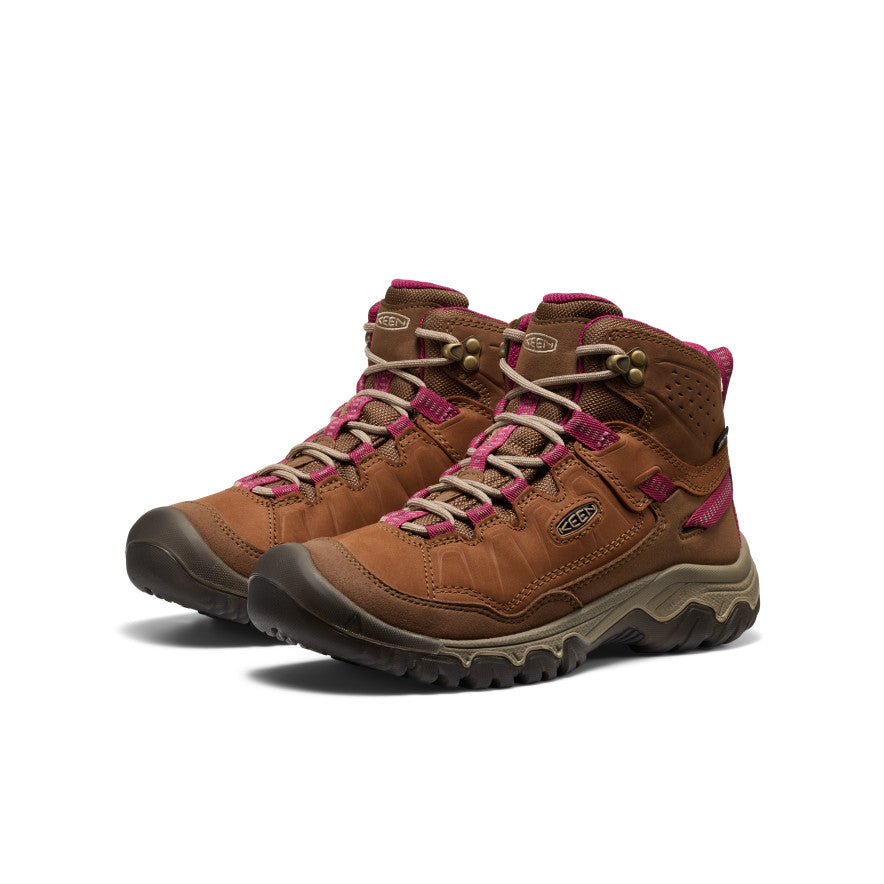 Women's Targhee IV Waterproof Hiking Boot Bison/Beaujolais - Image 2