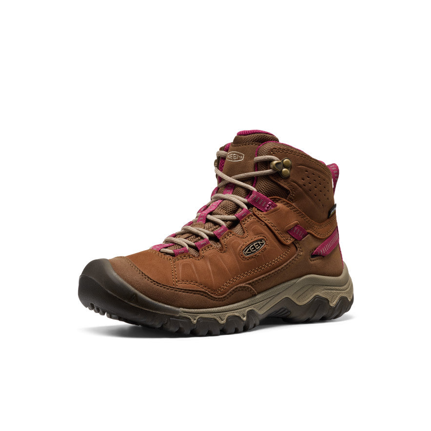 Women's Targhee IV Waterproof Hiking Boot Bison/Beaujolais - Image 3