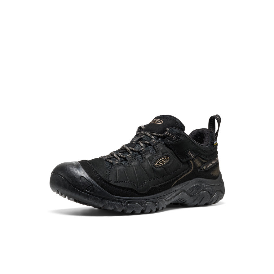 Men's Targhee IV Waterproof Hiking Shoe Triple Black - Image 3