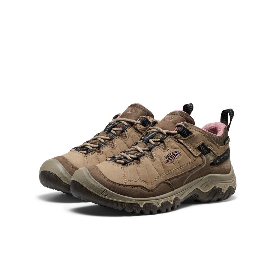 Women's Targhee IV Waterproof Hiking Shoe Brindle/Nostalgia Rose - Image 3