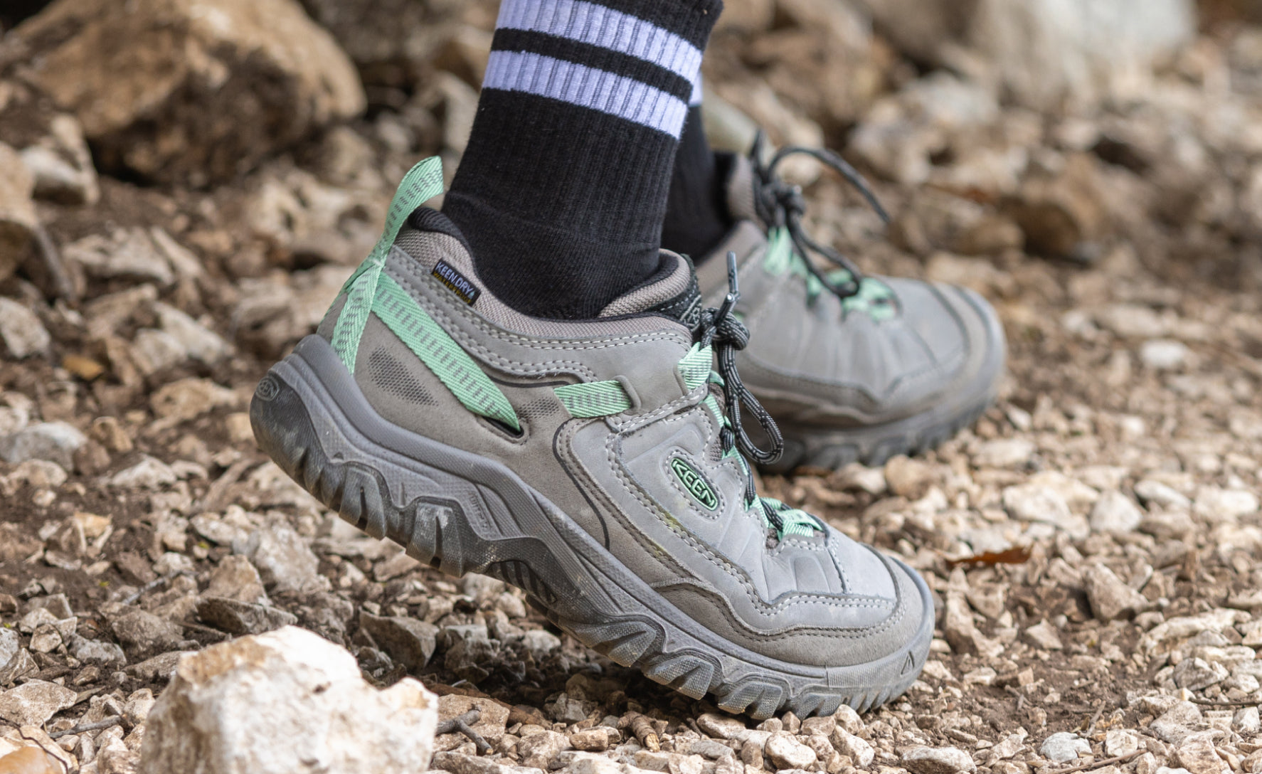 Women's Targhee IV Waterproof Hiking Shoe Brindle/Nostalgia Rose - Image 7