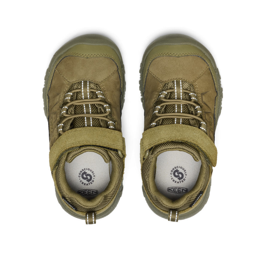 Little Kids' Targhee IV Waterproof Hiking Shoe Martini Olive - Image 4