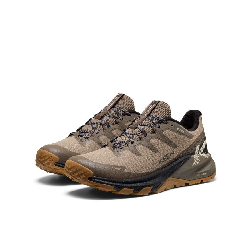 Men's Targhee Apex Waterproof Hiking Shoe Brindle/Canteen - Image 2