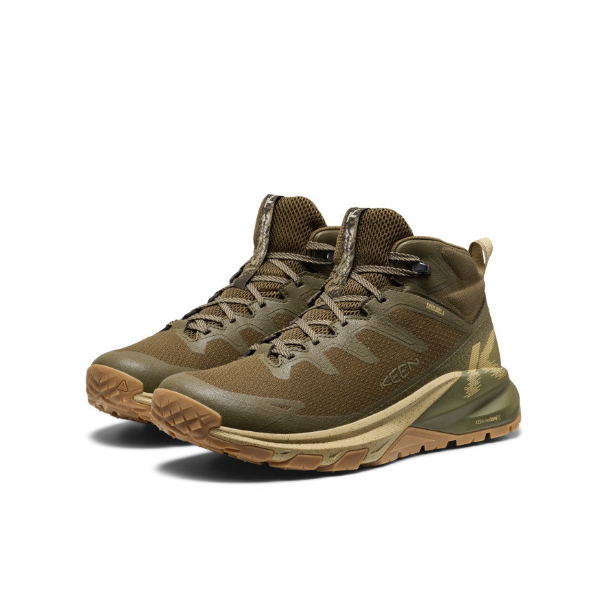 Men's Targhee Apex Wide Waterproof Hiking Boot Dark Olive/Khaki - Image 2