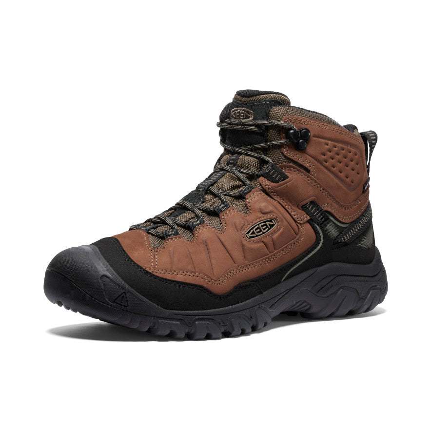 Men's Targhee IV Wide Waterproof Hiking Boot Bison/Black - Image 3