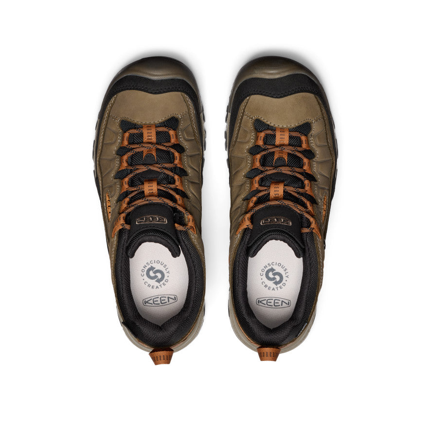 Men's Targhee IV Wide Waterproof Hiking Shoe Sea Turtle/Roasted Pecan - Image 4