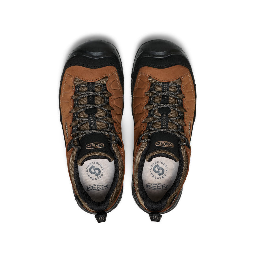 Men's Targhee IV Wide Waterproof Hiking Shoe Bison/Black - Image 4