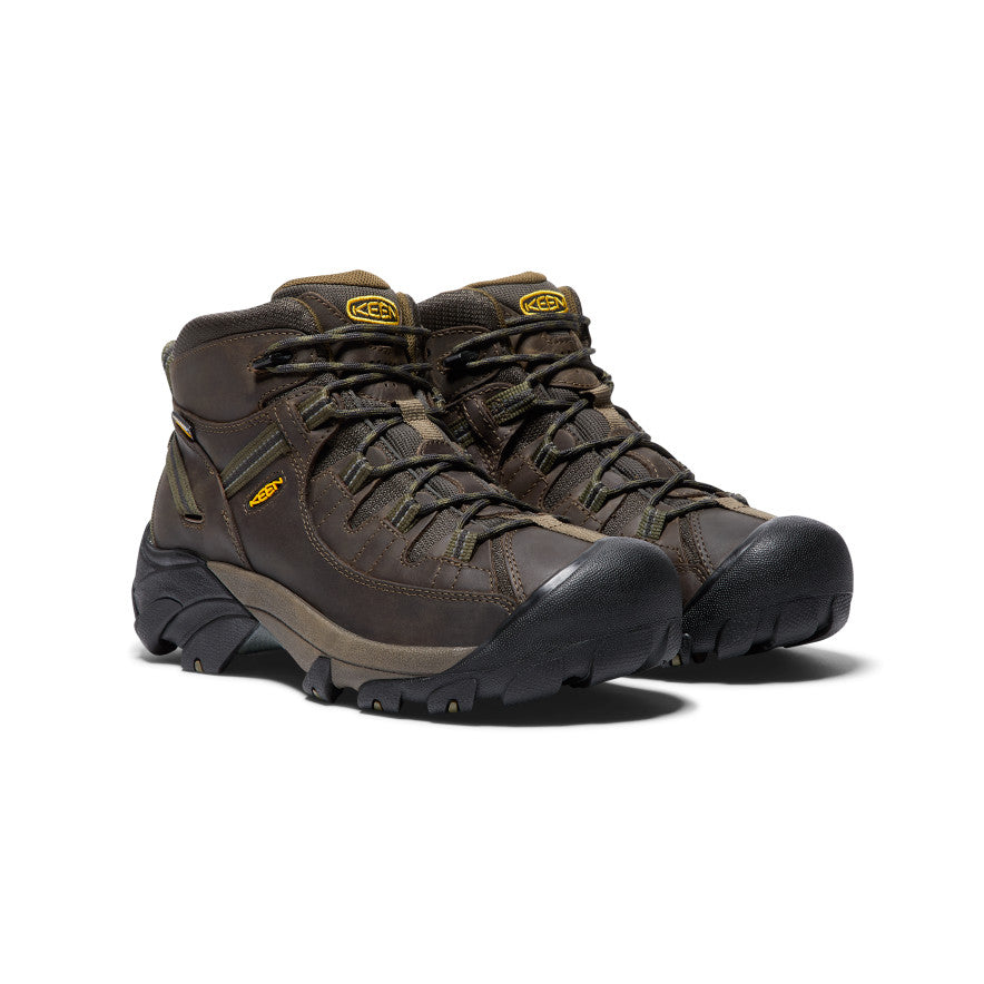 Men's Targhee II Mid Waterproof Hiking Boots Canteen/Dark Olive - Image 2