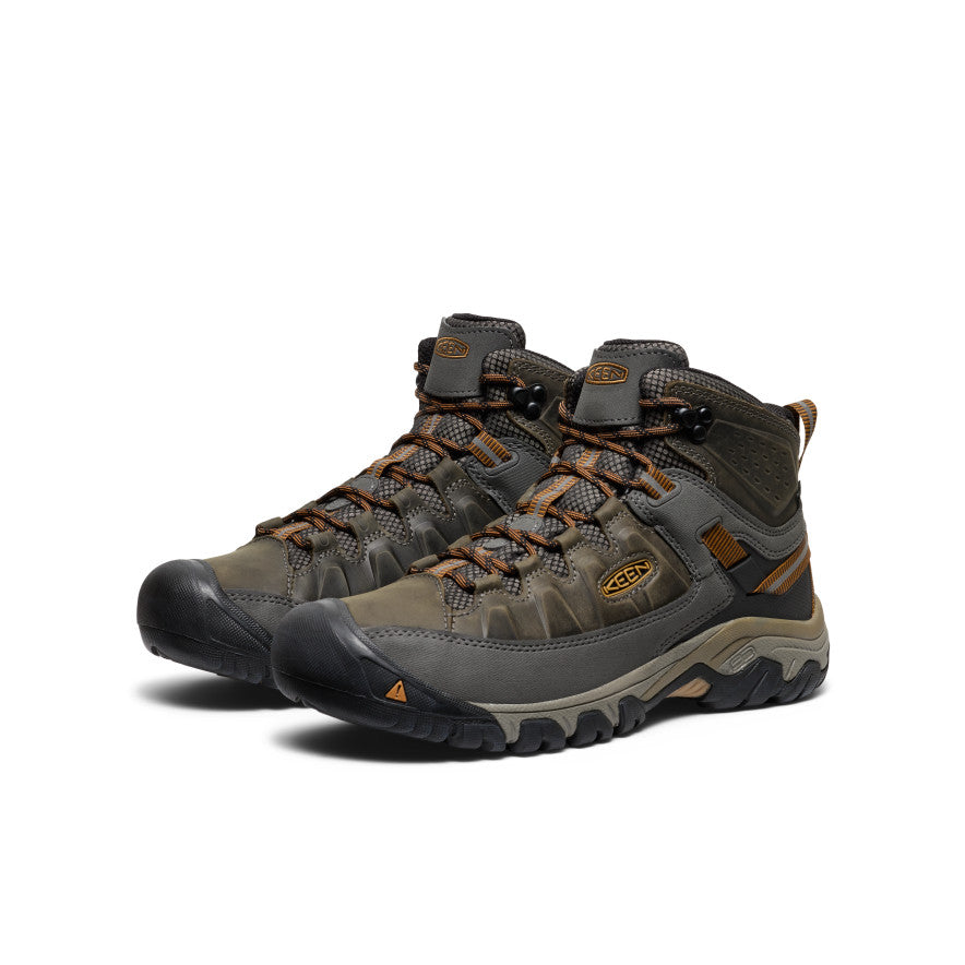 Men's Targhee III Waterproof Mid Wide Black Olive/Golden Brown - Image 2