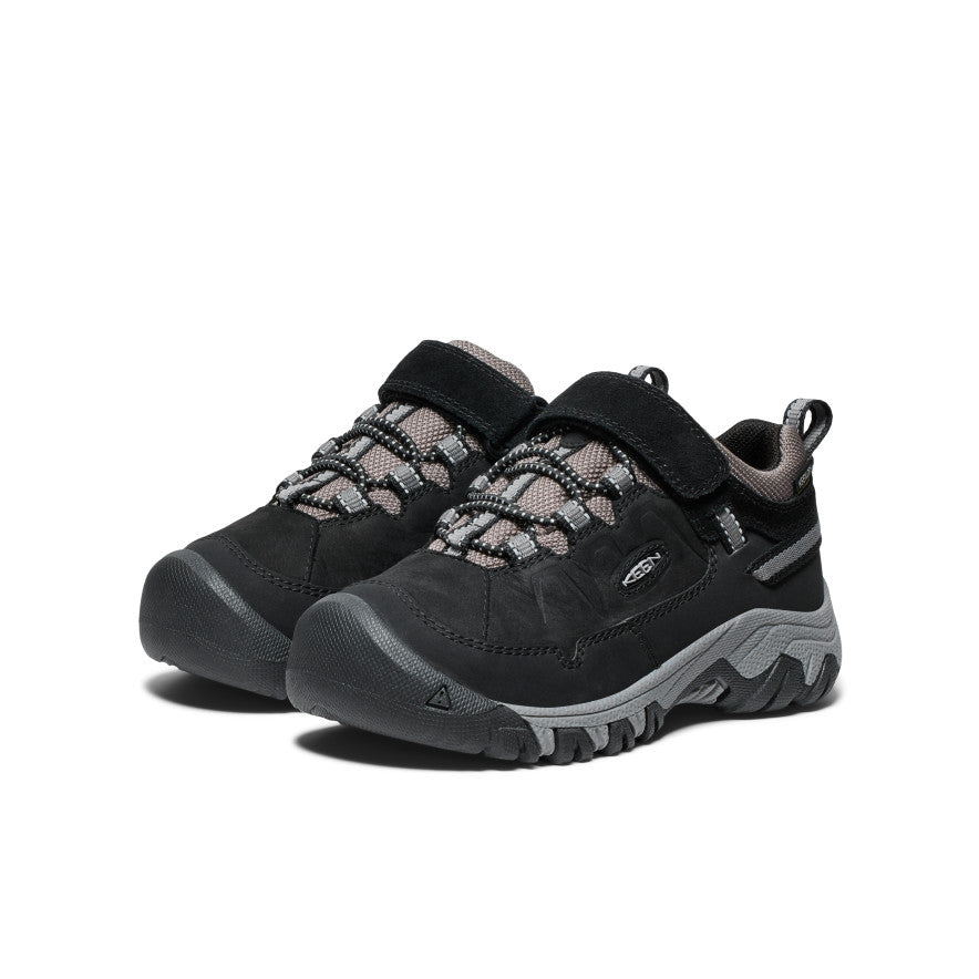 Little Kids' Targhee IV Waterproof Hiking Shoe Black/Steel Grey - Image 2