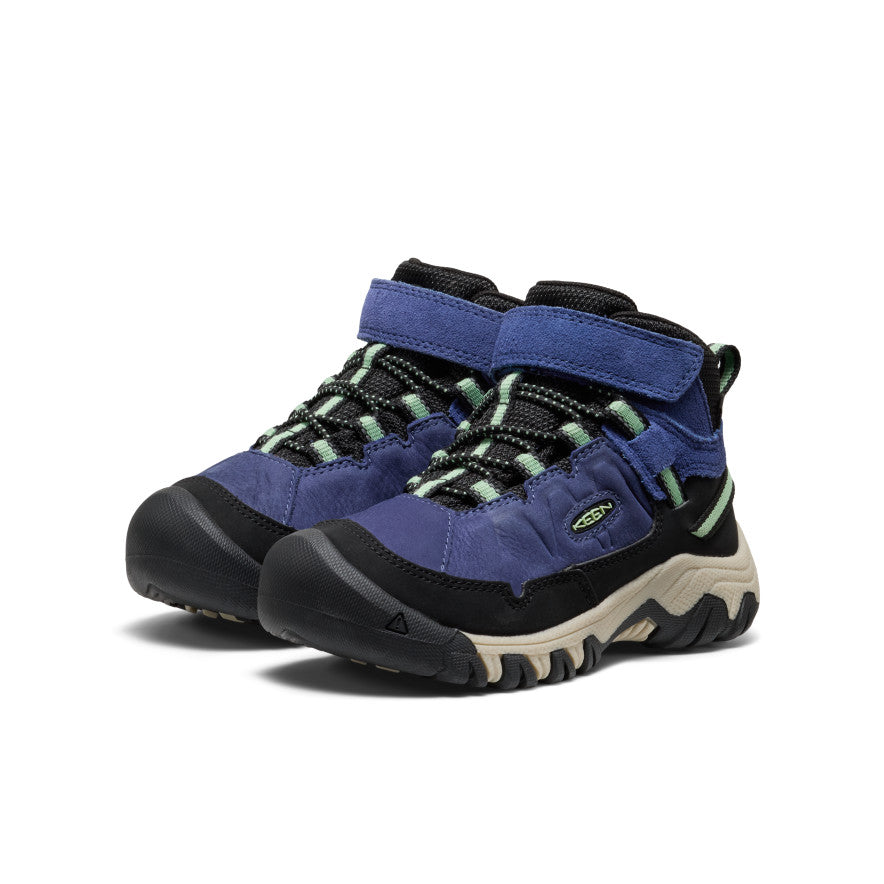 Little Kids' Targhee IV Waterproof Hiking Boot Skipper Blue/Hemlock - Image 3