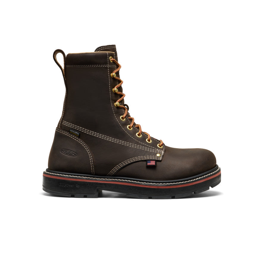 Men's Liberty 8" Waterproof 90?? Heel Boot (Carbon Toe) Coffee Bean/Black
