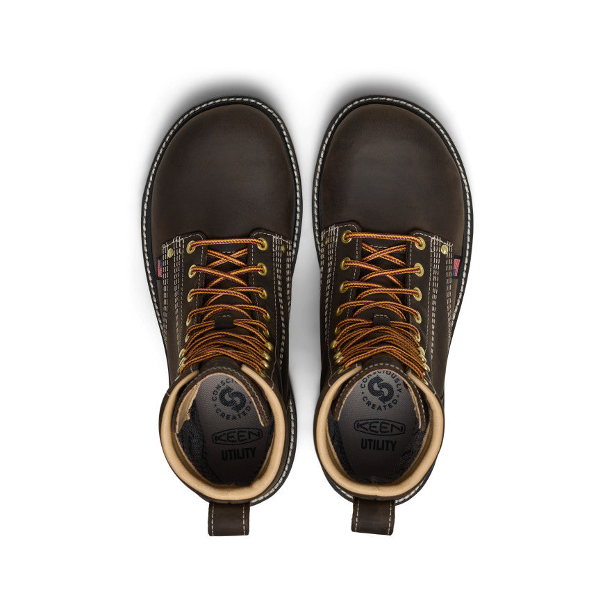 Men's Liberty 8" Waterproof 90?? Heel Boot (Carbon Toe) Coffee Bean/Black - Image 4