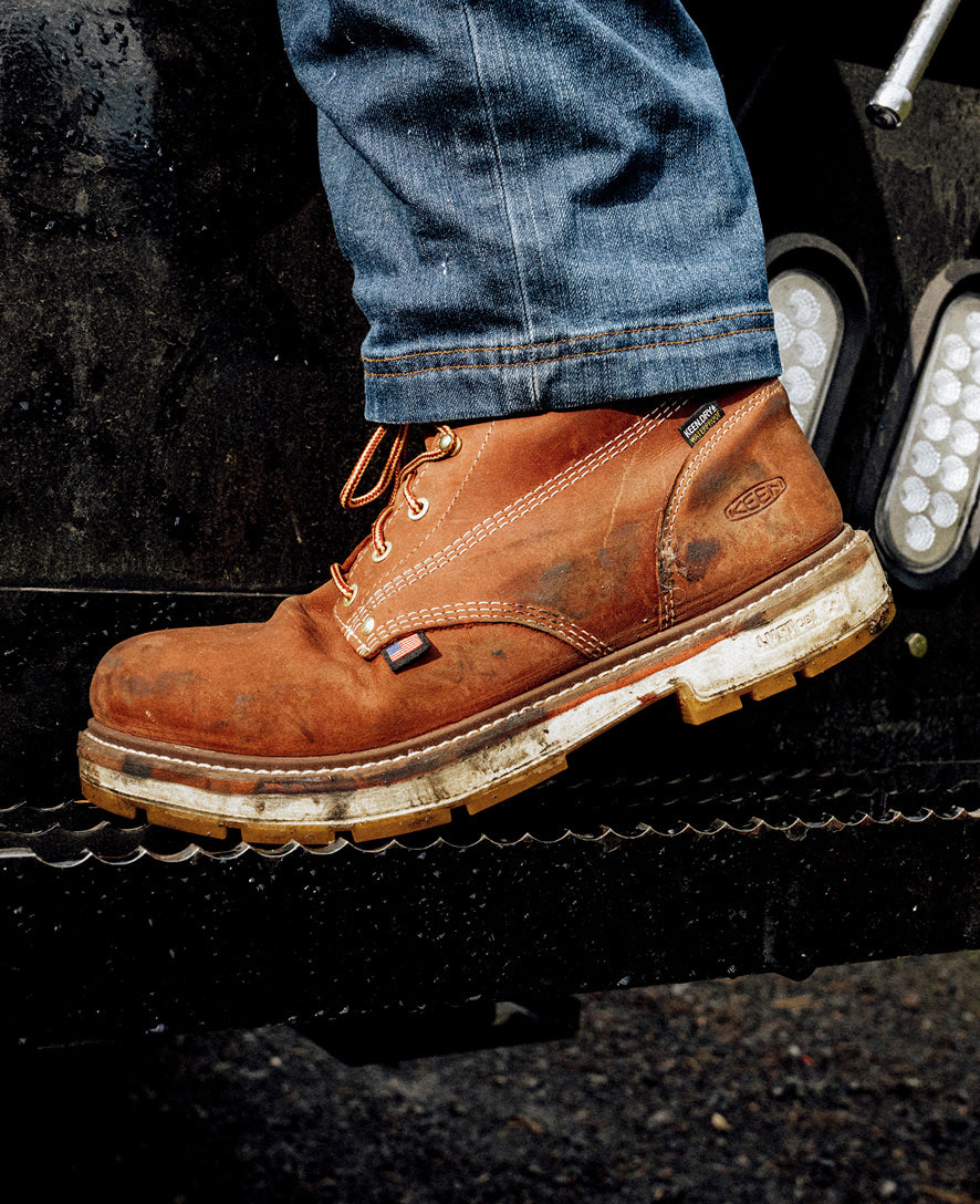 Men's Liberty 6" Waterproof 90?? Heel Boot (Soft Toe) Bombay Brown/Gum - Image 9