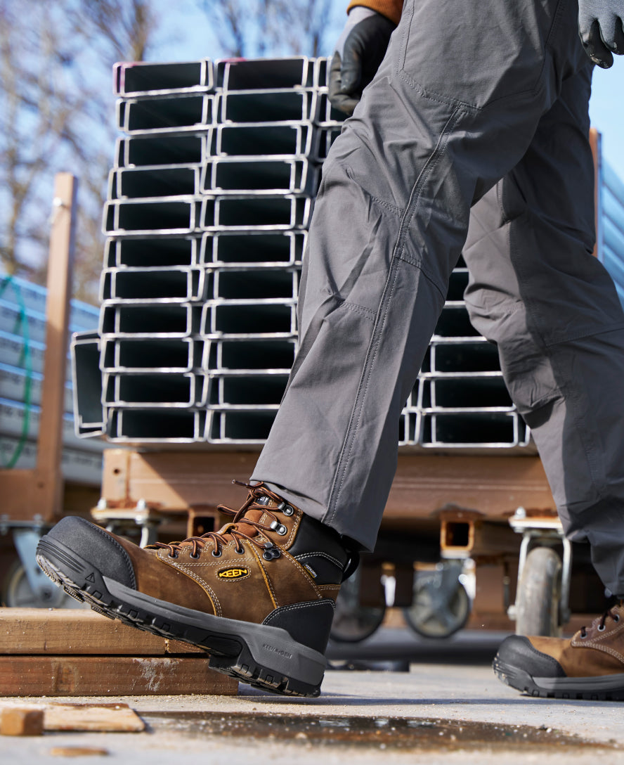 Men's CSA Evanston 6" Waterproof Boot (Carbon Toe) Bison/Black - Image 9
