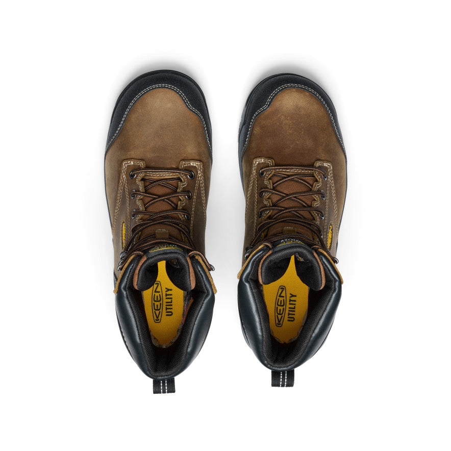 Men's Evanston 8" Insulated Waterproof Boot (Soft Toe) Bison/Black - Image 4