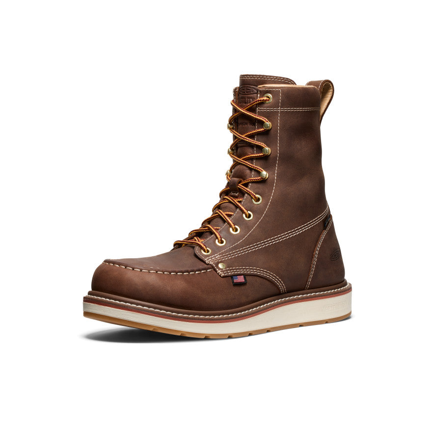 Men's Liberty 8" Waterproof Boot (Carbon Toe) Chestnut/Gum - Image 3