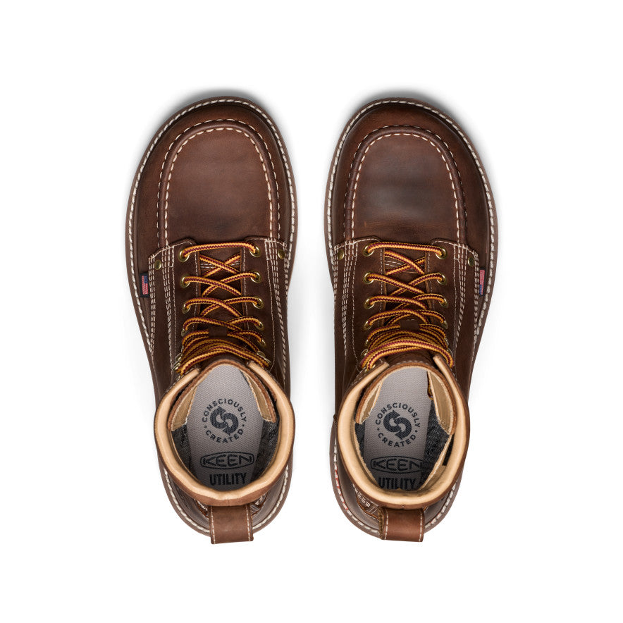 Men's Liberty 8" Waterproof Boot (Carbon Toe) Chestnut/Gum - Image 4