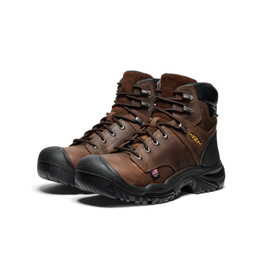 Men's Mt Vernon II 6" Waterproof Boot (Steel Toe) Dark Earth/Black - Image 2