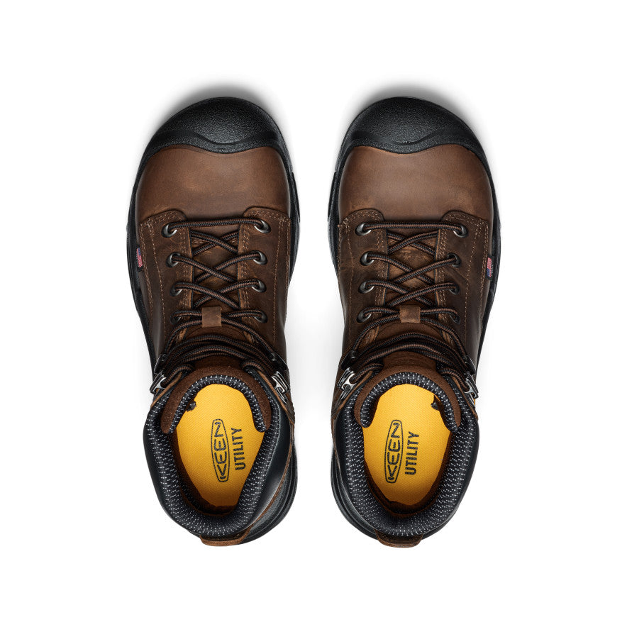 Men's Mt Vernon II 6" Waterproof Boot (Steel Toe) Dark Earth/Black - Image 4