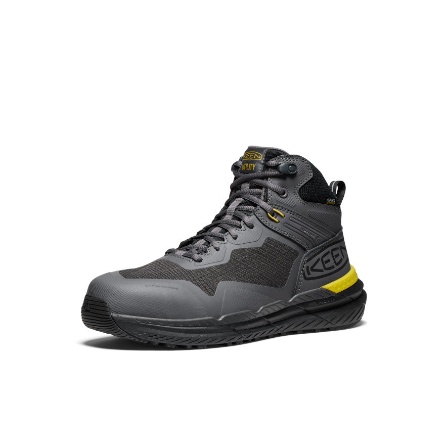 Men's Synchro Waterproof Work Boot (Carbon Toe) Magnet/Black - Image 3