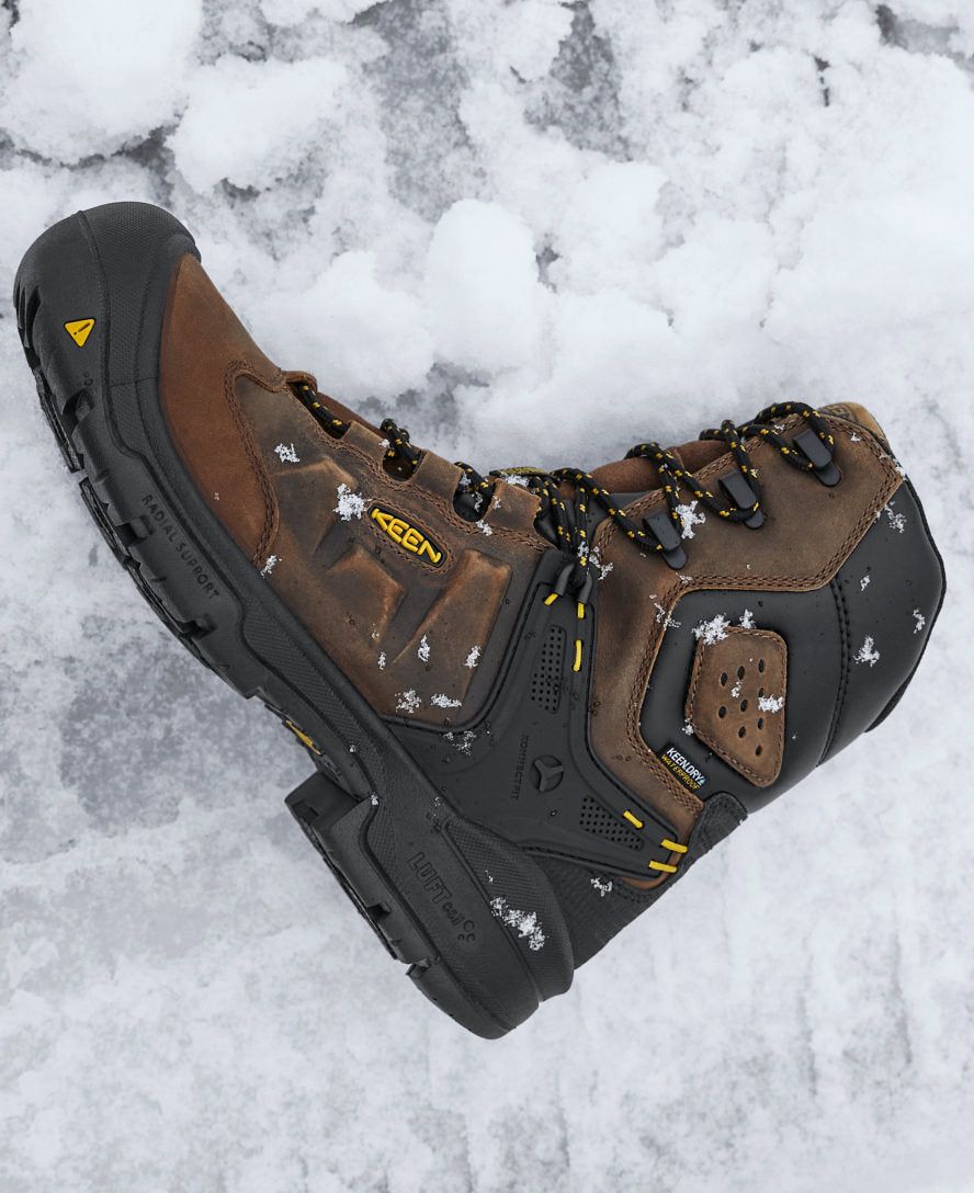 Men's Dover 8" Waterproof Boot (Carbon Toe) Dark Earth/Black - Image 7