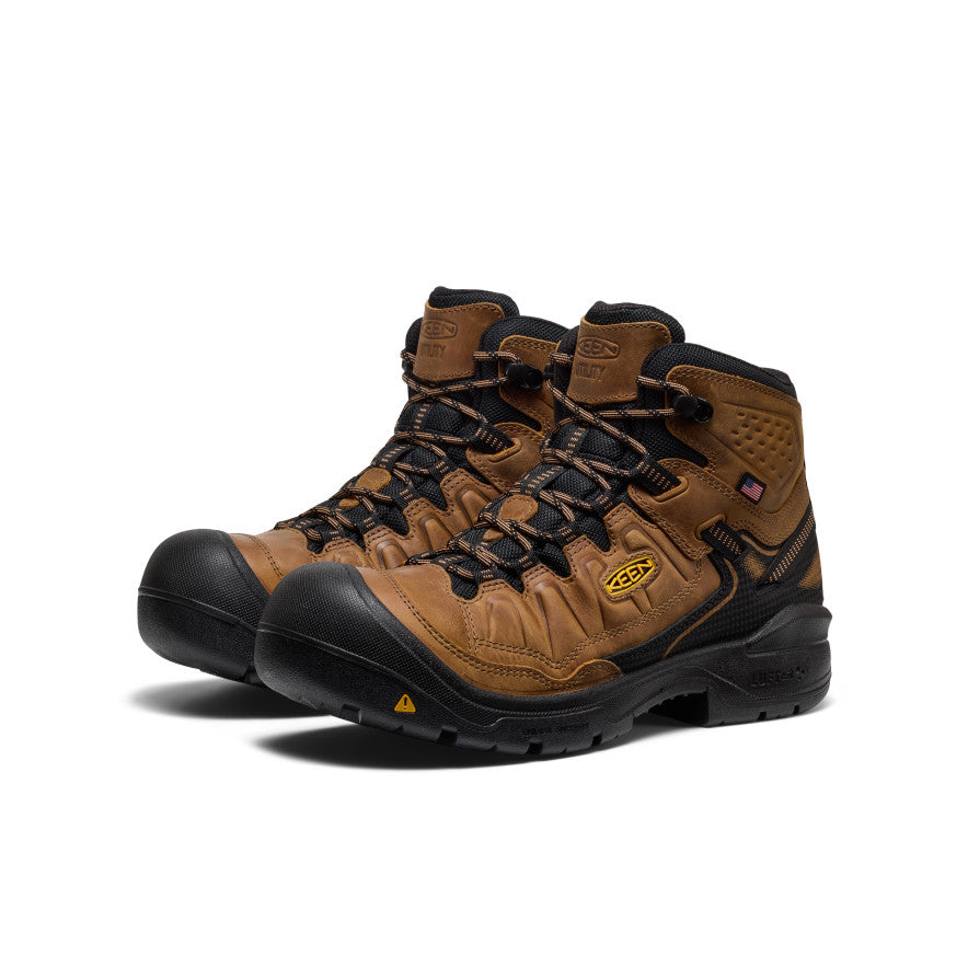 Men's Targhee IV Waterproof Work Boot (Soft Toe) Belgian/Black - Image 2