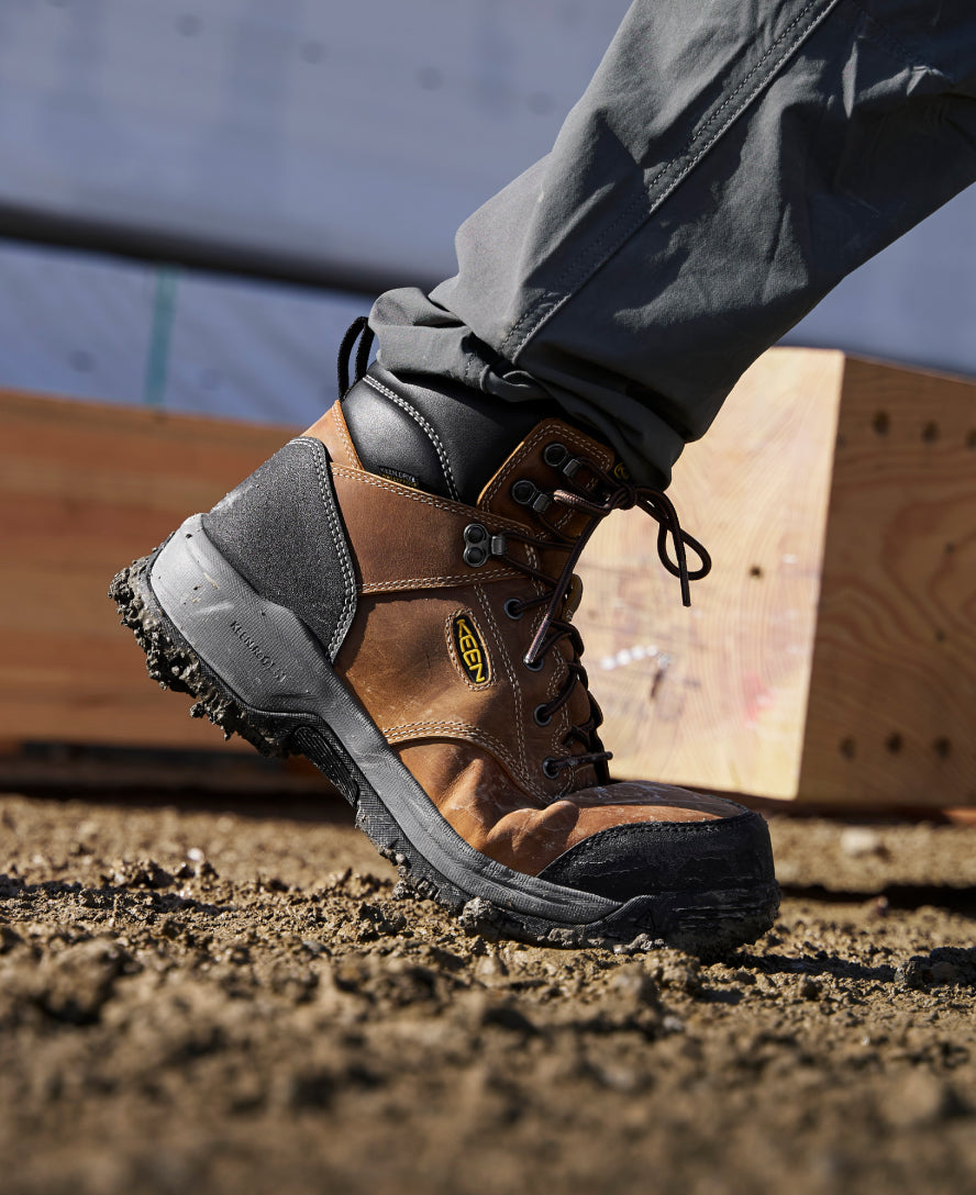 Men's Evanston 6" Waterproof Boot (Carbon Toe) Bison/Black - Image 8