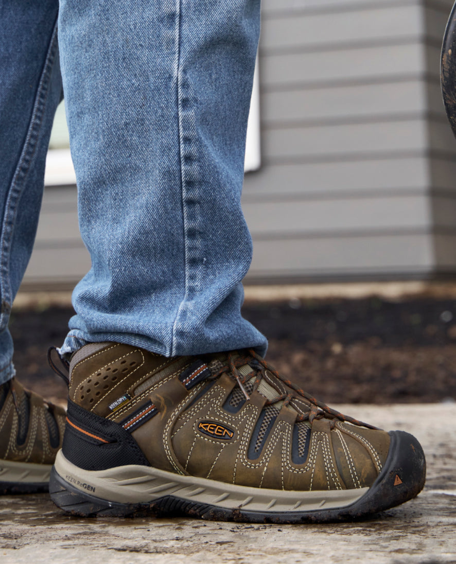 Men's Flint II Waterproof Mid (Soft Toe) Black Olive/Brindle - Image 7