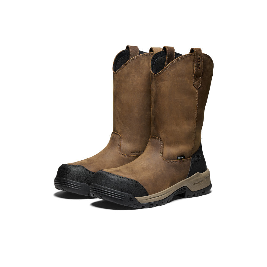 Men's Evanston Pull-On Waterproof Boot (Carbon Toe) Bison/Black - Image 2