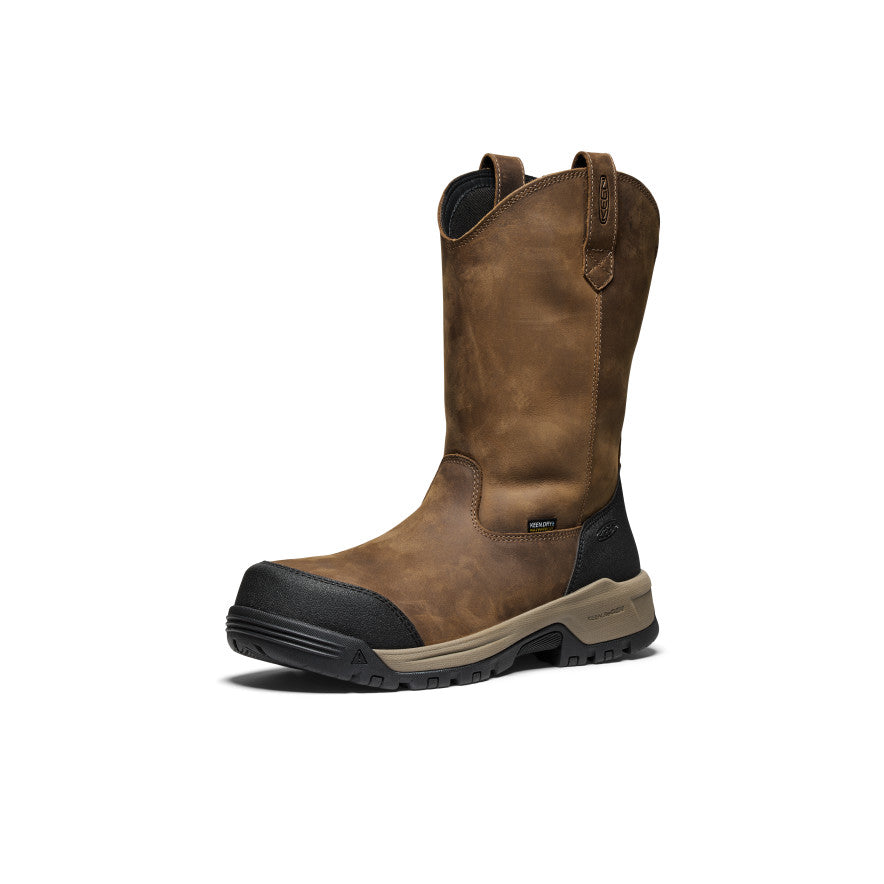 Men's Evanston Pull-On Waterproof Boot (Carbon Toe) Bison/Black - Image 3