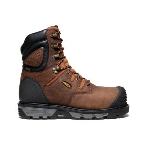 Men's Camden 8" Insulated Waterproof Boot (Carbon Toe) Leather Brown/Black