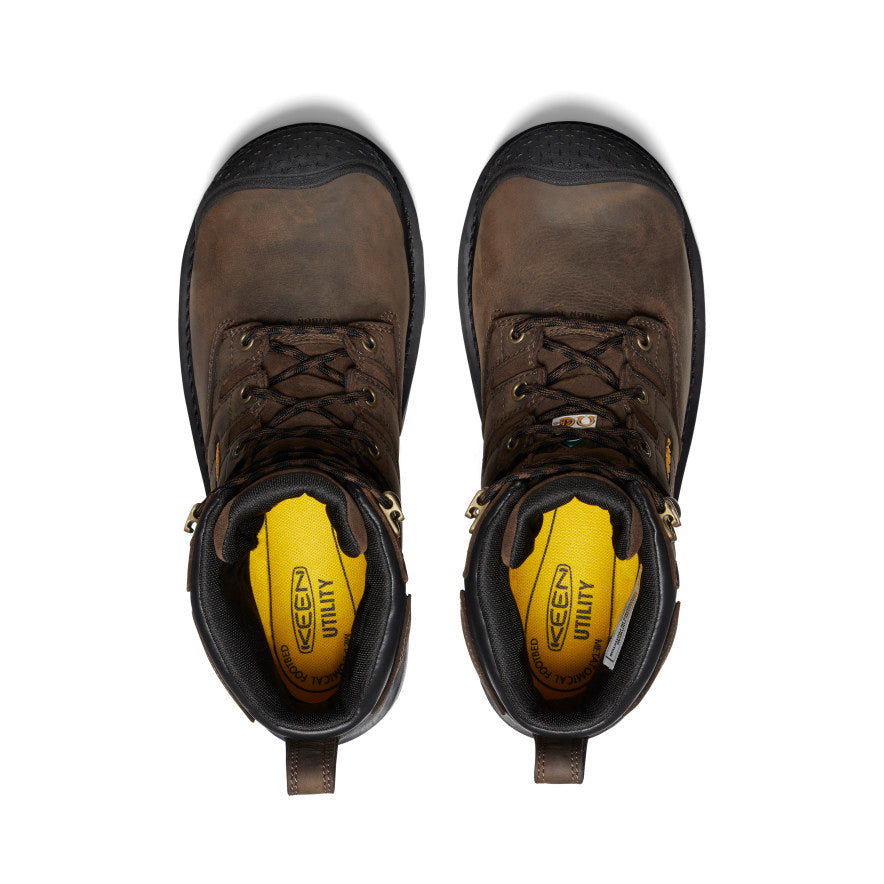 Men's CSA Camden 6" Waterproof Boot (Carbon Toe) Dark Earth/Black - Image 4
