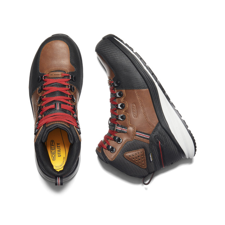 Men's Red Hook Waterproof Boot (Carbon Toe) Tobacco/Black - Image 4