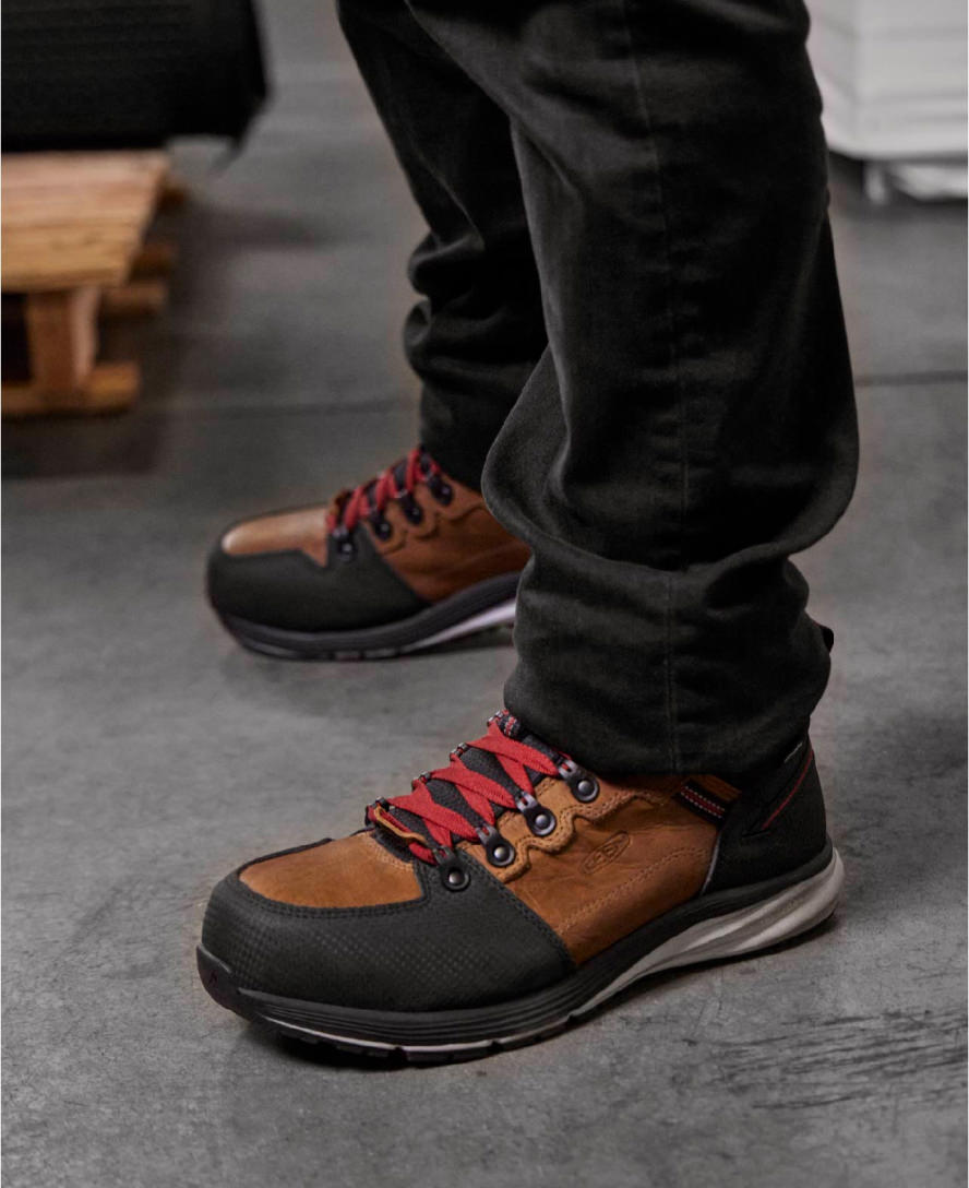 Men's Red Hook Waterproof Boot (Carbon Toe) Tobacco/Black - Image 7
