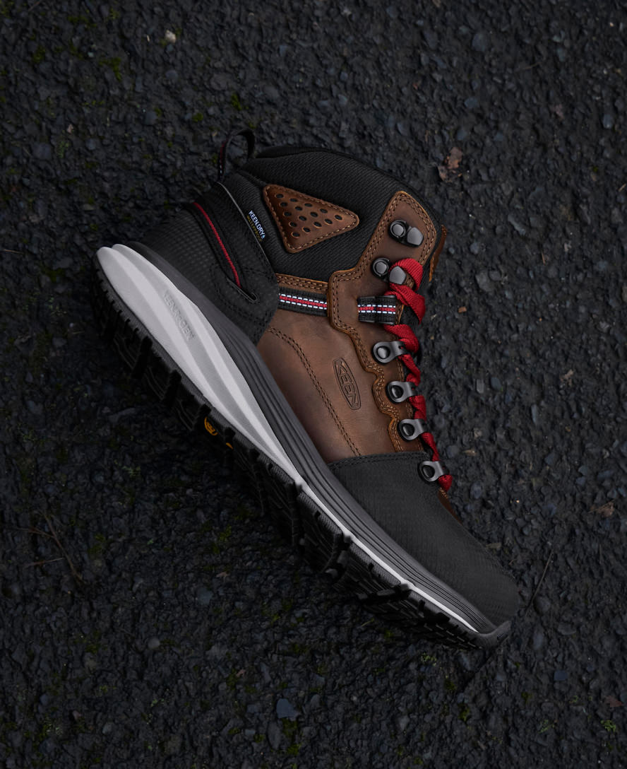 Men's Red Hook Waterproof Boot (Carbon Toe) Tobacco/Black - Image 8