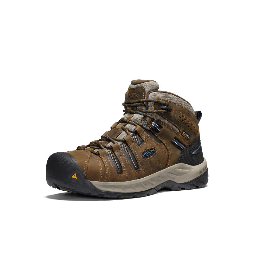Men's Flint II Waterproof Boot (Steel Toe) Cascade Brown/Orion Blue - Image 3