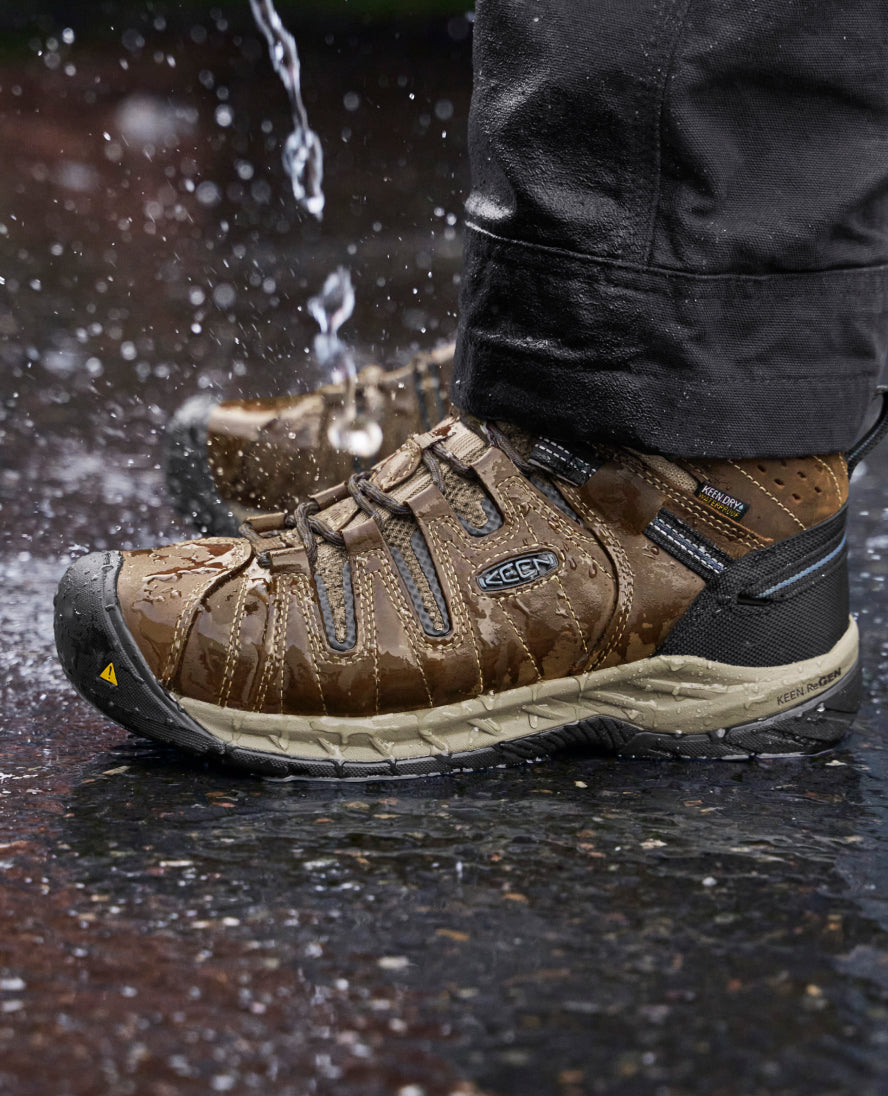 Men's Flint II Waterproof Boot (Steel Toe) Cascade Brown/Orion Blue - Image 8