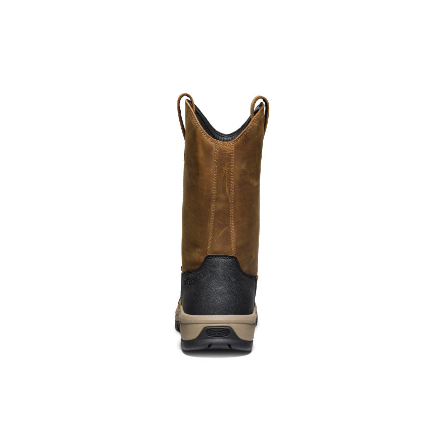 Men's Evanston Pull-On Waterproof Boot (Soft Toe) Bison/Black - Image 5