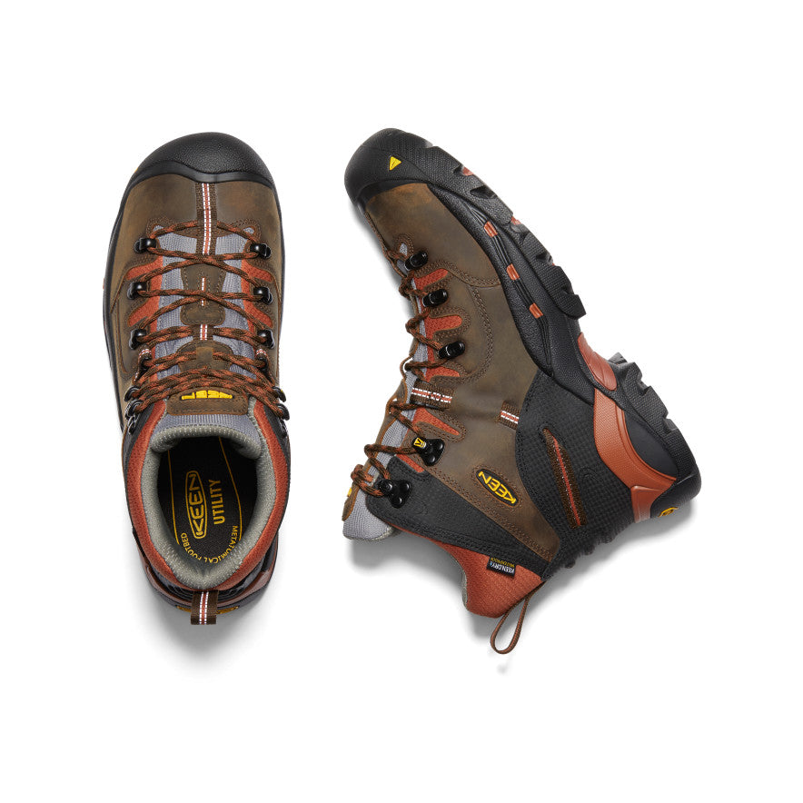 Men's Pittsburgh 6" Waterproof Boot (Soft Toe) Cascade Brown/Bombay Brown - Image 4