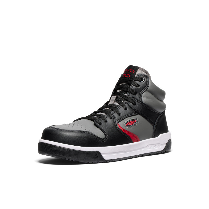 Men's Overton Mid Work Shoe (Carbon Toe) Steel Grey/Black - Image 3