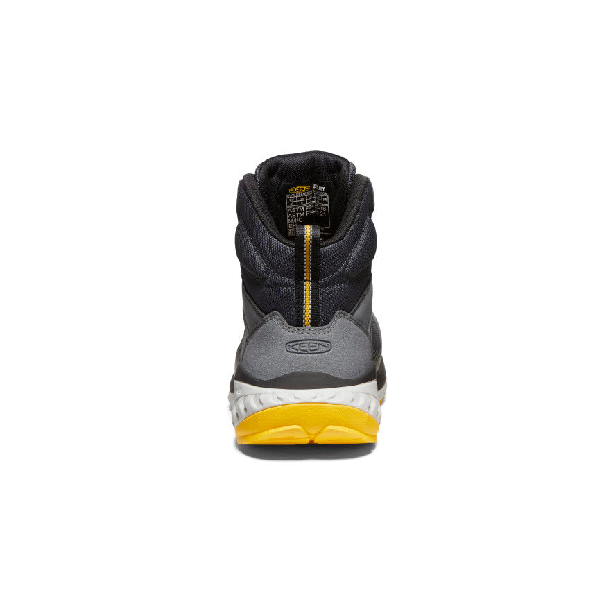 Men's Arvada Mid Work Sneaker (Carbon Toe) Black/Keen Yellow - Image 5