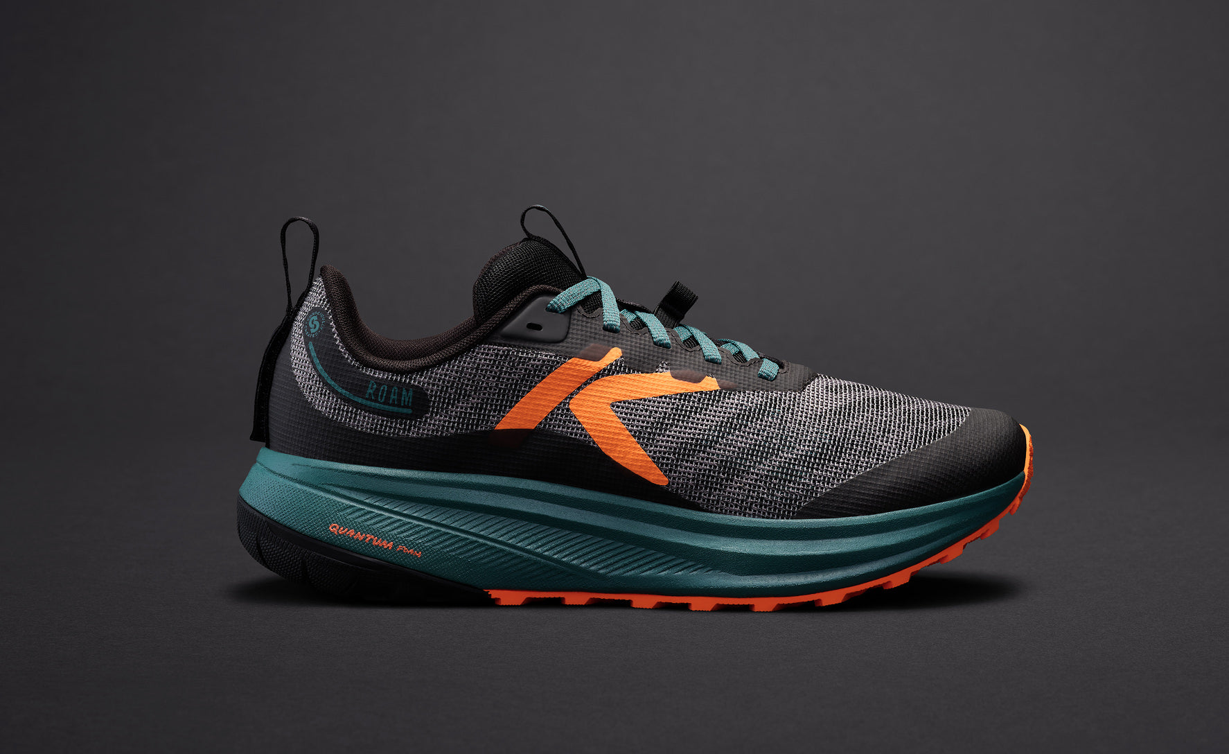 Men's Roam Trail Running Shoe Black/Orange Peel - Image 7