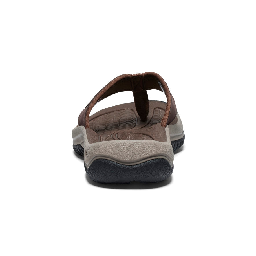 Men's Kona Leather Flip-Flop Java/Dark Earth - Image 5