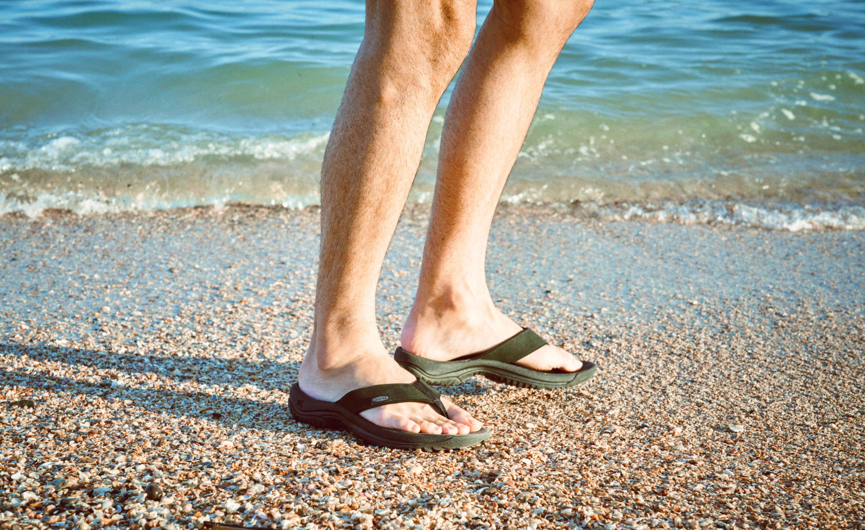 Men's Kona Leather Flip-Flop Java/Dark Earth - Image 7