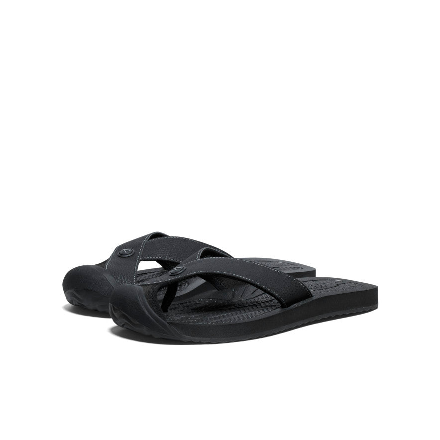 Men's Barbados Flip-Flop Black/Steel Grey - Image 2