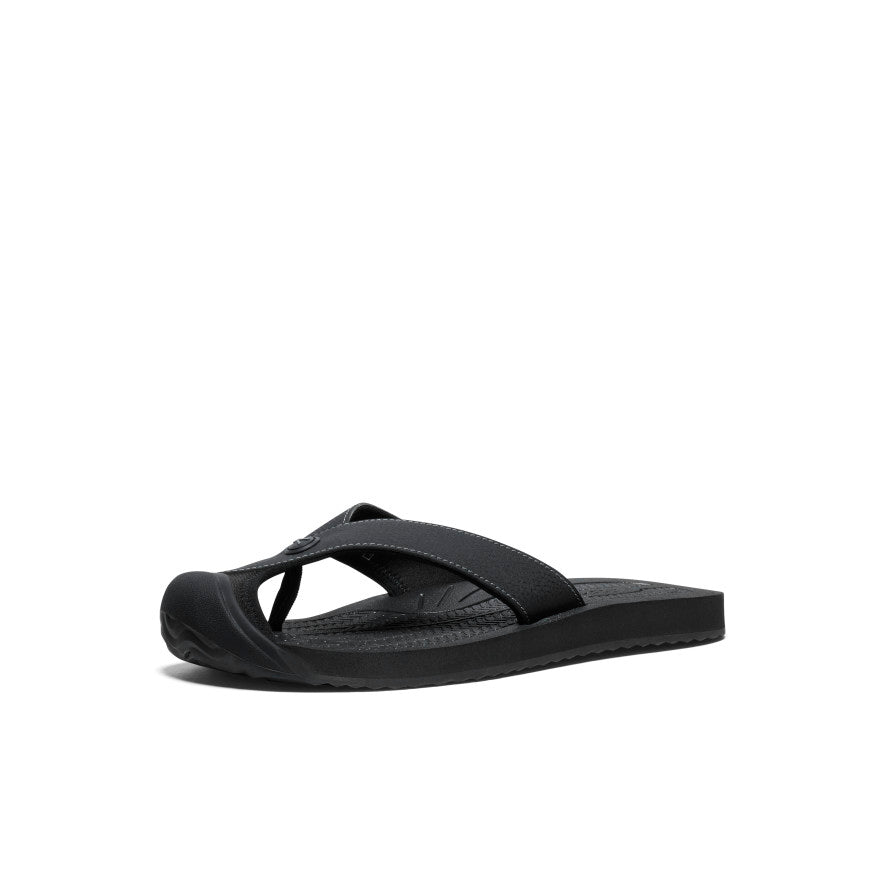 Men's Barbados Flip-Flop Black/Steel Grey - Image 3