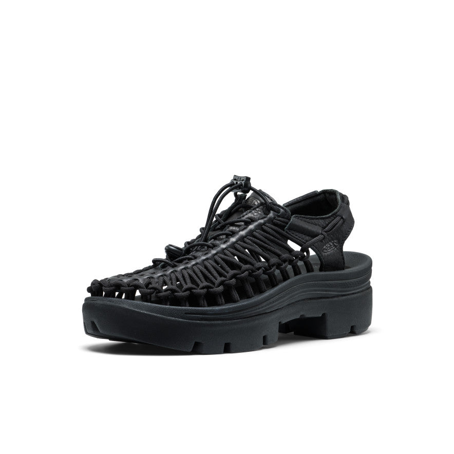 All Gender UNEEK PLT Sneaker Black Smooth Lea - Image 3