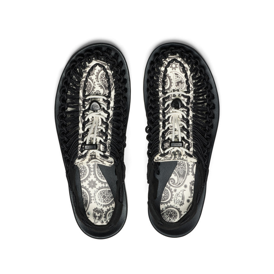 Men's UNEEK Sneaker x T.H.C. Blk Raven Paisley - Image 4