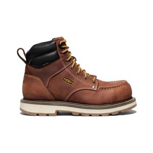 Men's Cincinnati 6" Waterproof 90?? Heel Boot (Carbon Toe) Tuscan Red/Sandshell